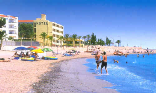 A view of the beach at Hospitalet de l'Infant
